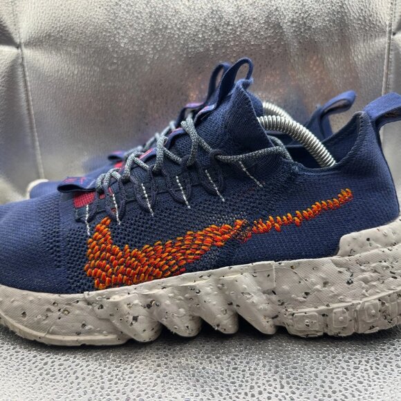 Size 12 Nike Space Hippie 01 Navy Blue Orange Mens Running Sneaker DN0010-400 - Picture 6 of 10